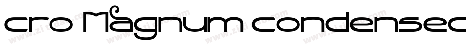 Cro-Magnum Condensed字体转换